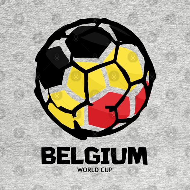 Belgium Football Country Flag by KewaleeTee